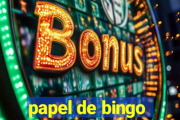 papel de bingo